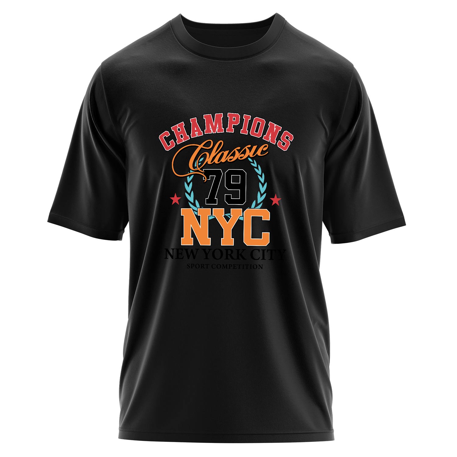 Champions Classic NYC Oversize Tişört L - Siyah