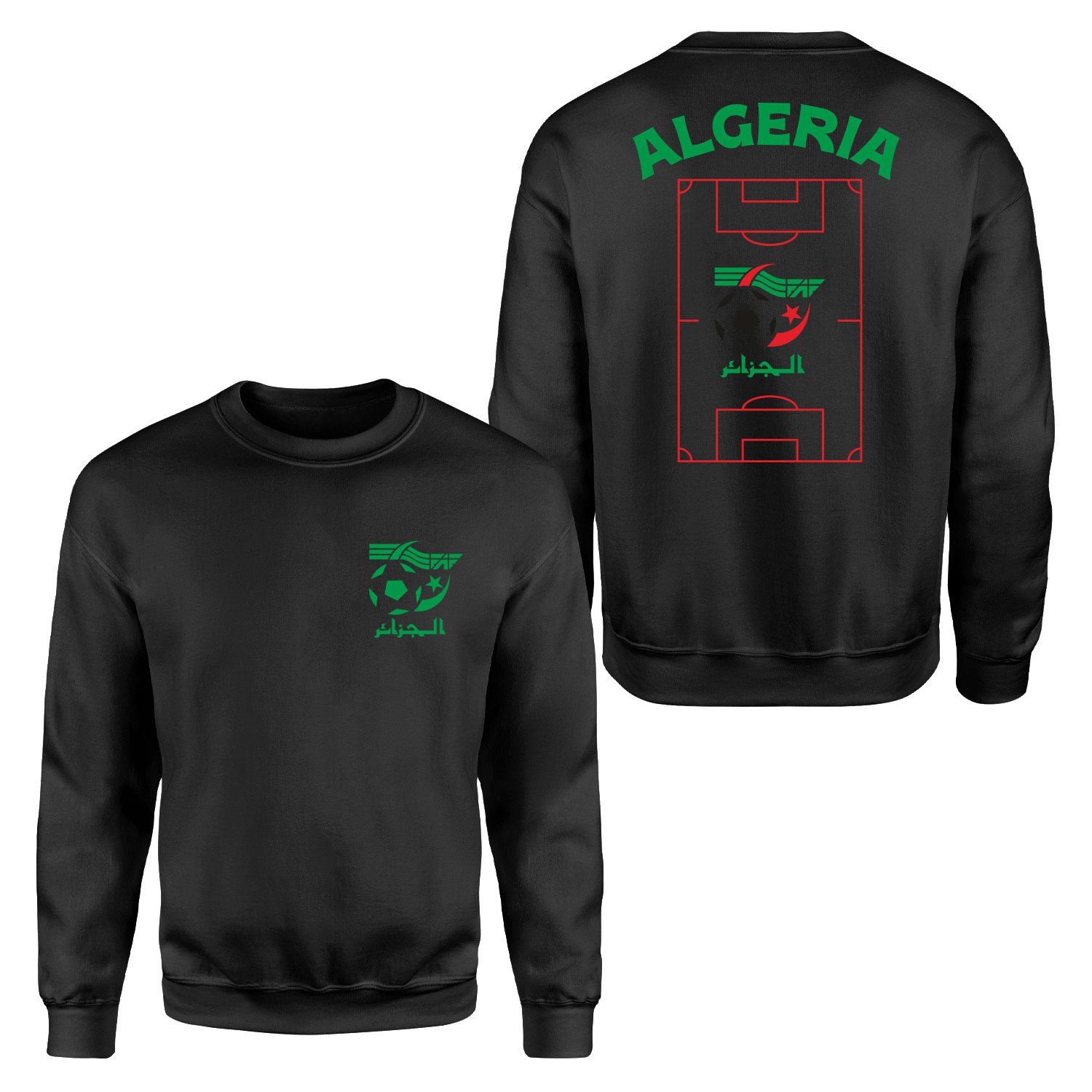 Cezayir Dünya Kupası 2026 Sweatshirt XXL - Siyah