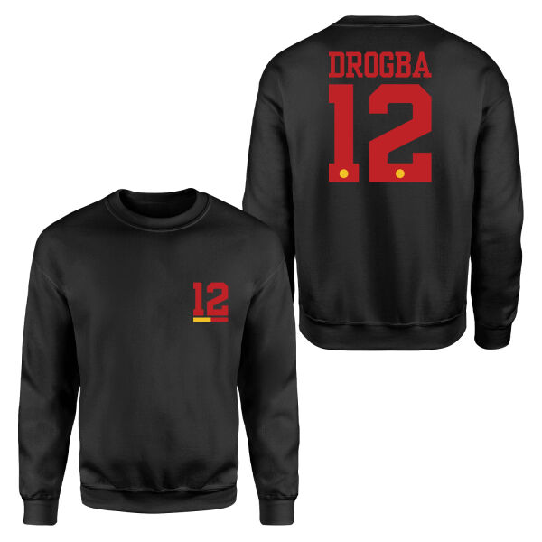 Didier Drogba Forma Sweatshirt XXL - Siyah