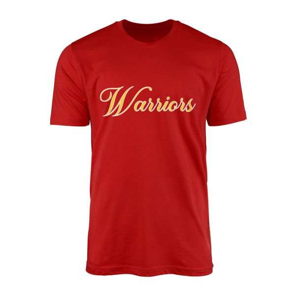 Warriors Cursive Tişört S - Kırmızı