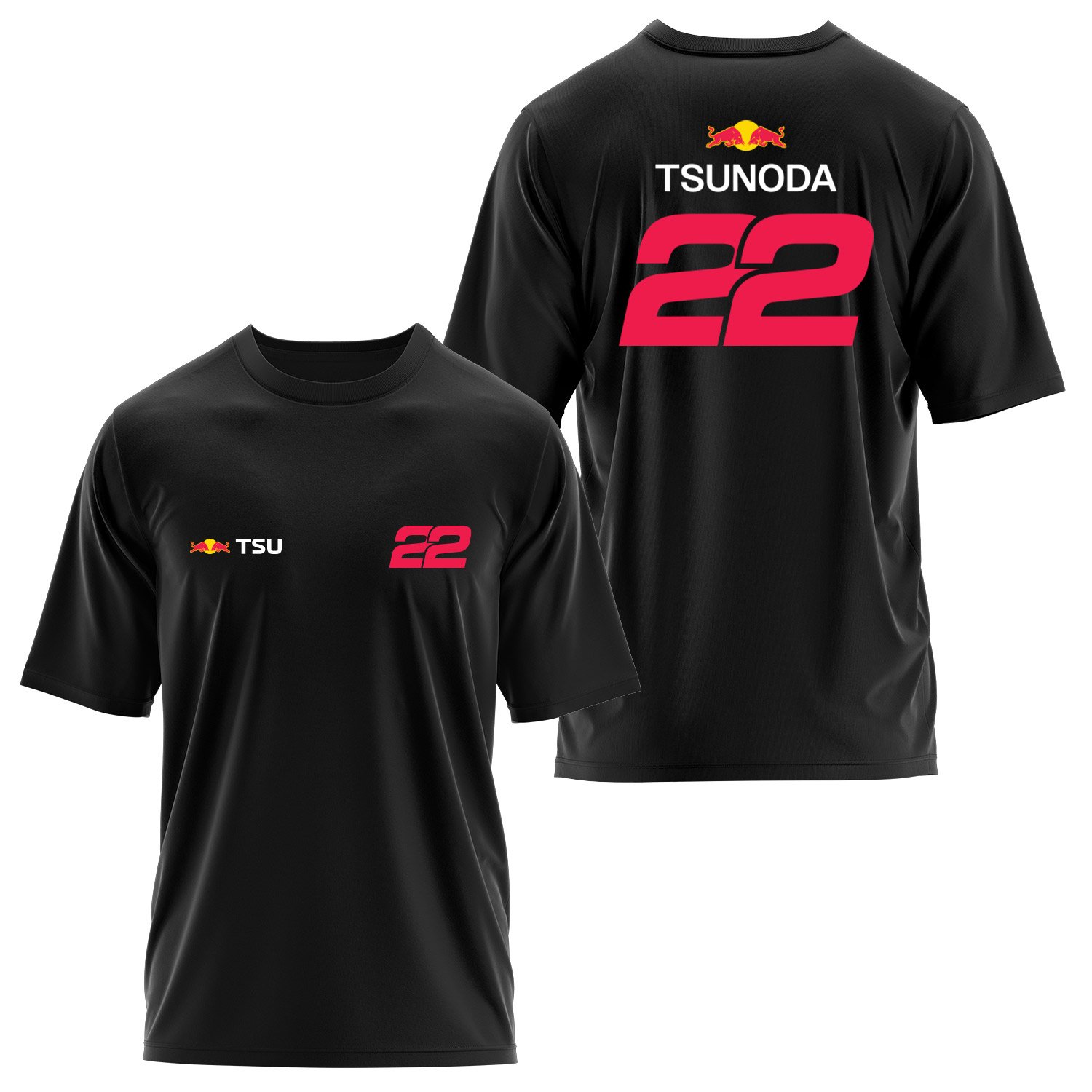 Yuki Tsunoda 22 Driver Basic Oversize Tişört L - Siyah