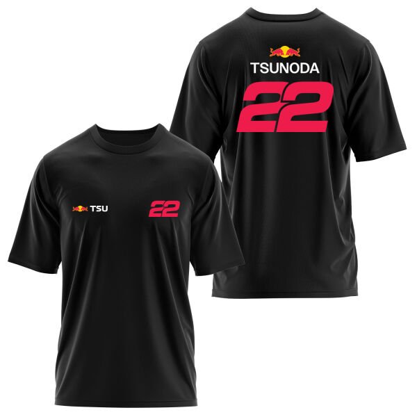 Yuki Tsunoda 22 Driver Basic Oversize Tişört L - Siyah
