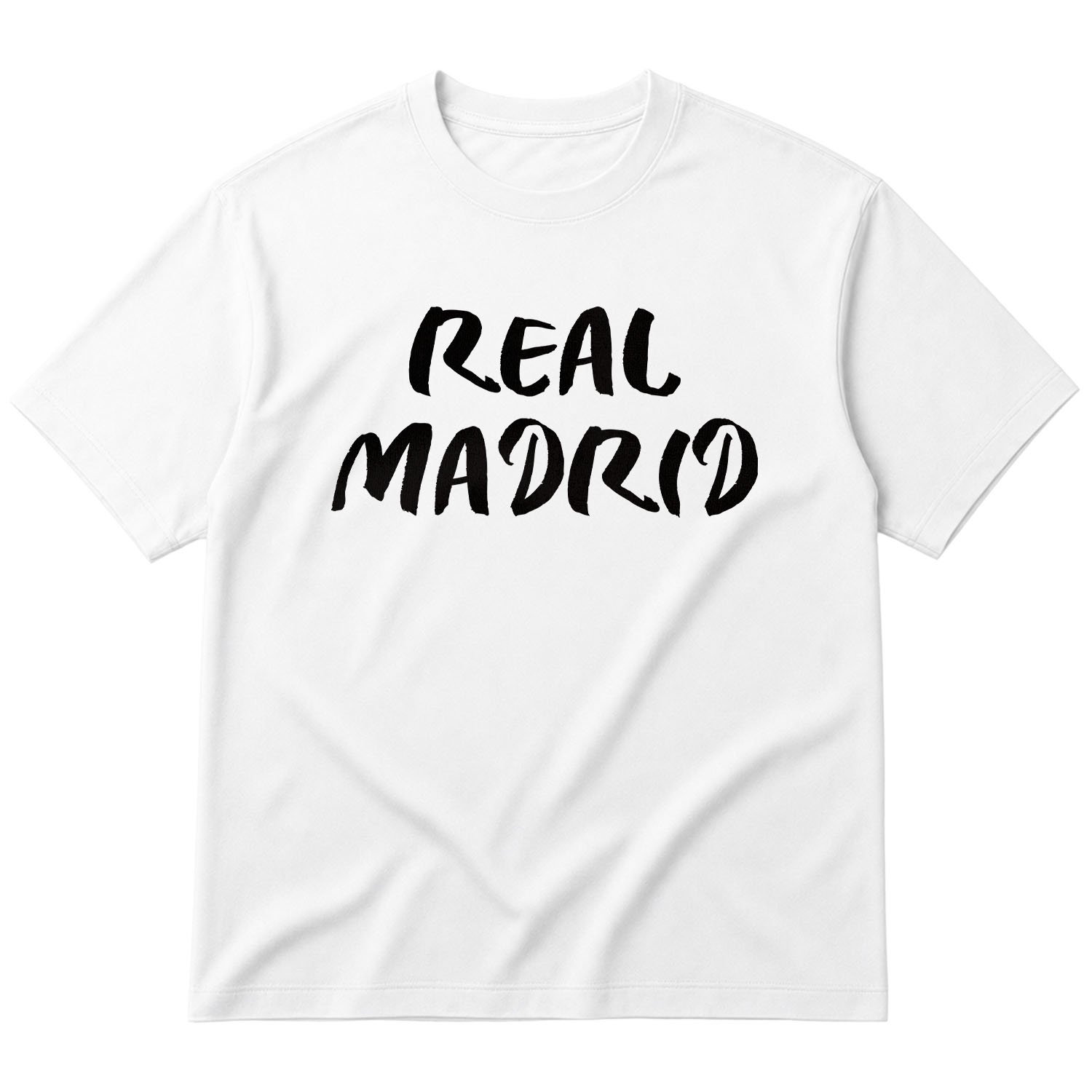 Real Madrid C Oversize Tişört L - Beyaz