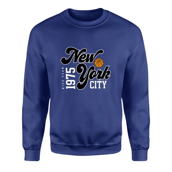 New York City 1975 Sweatshirt XL - İndigo Mavisi