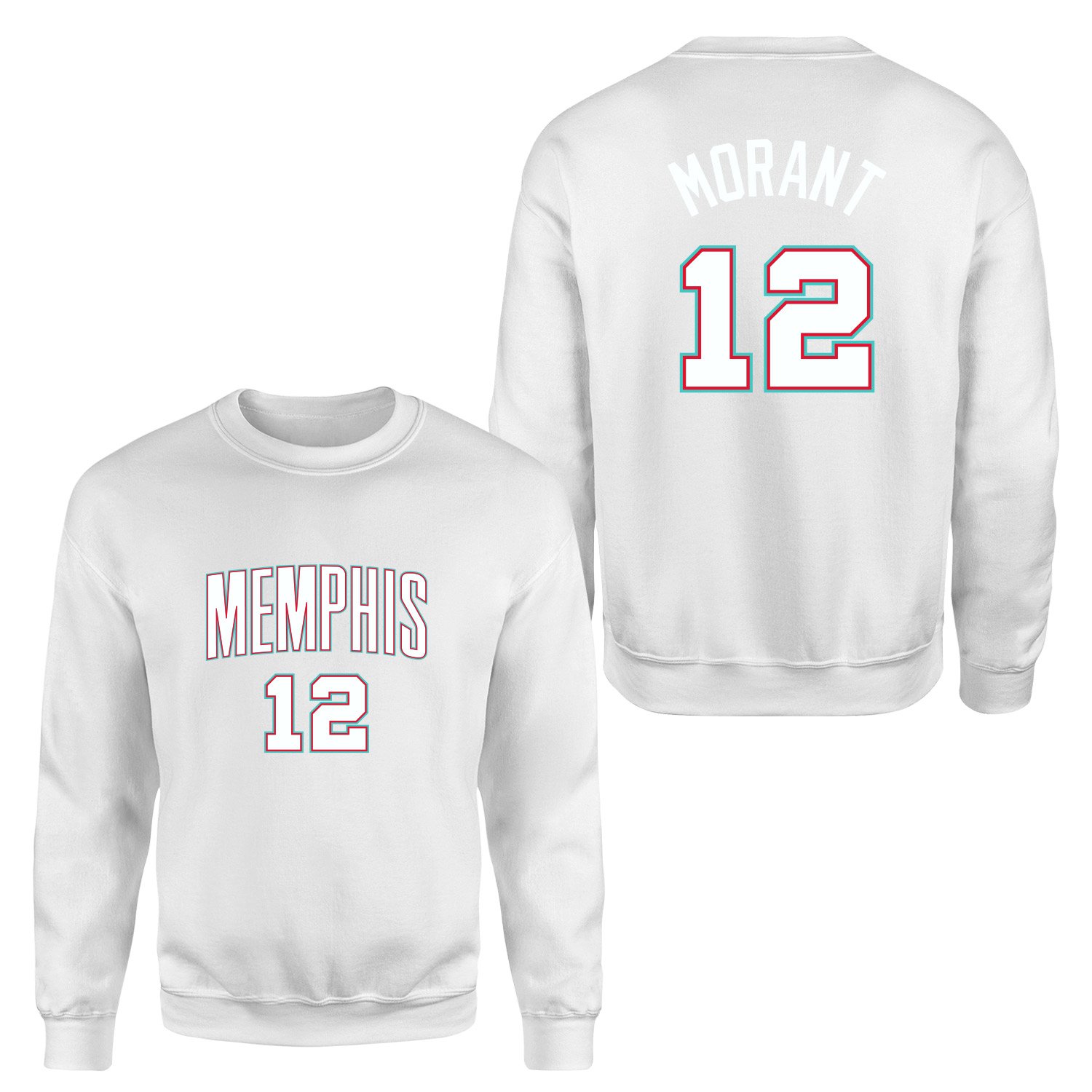 Ja Morant Memphis Forma Sweatshirt M - Beyaz