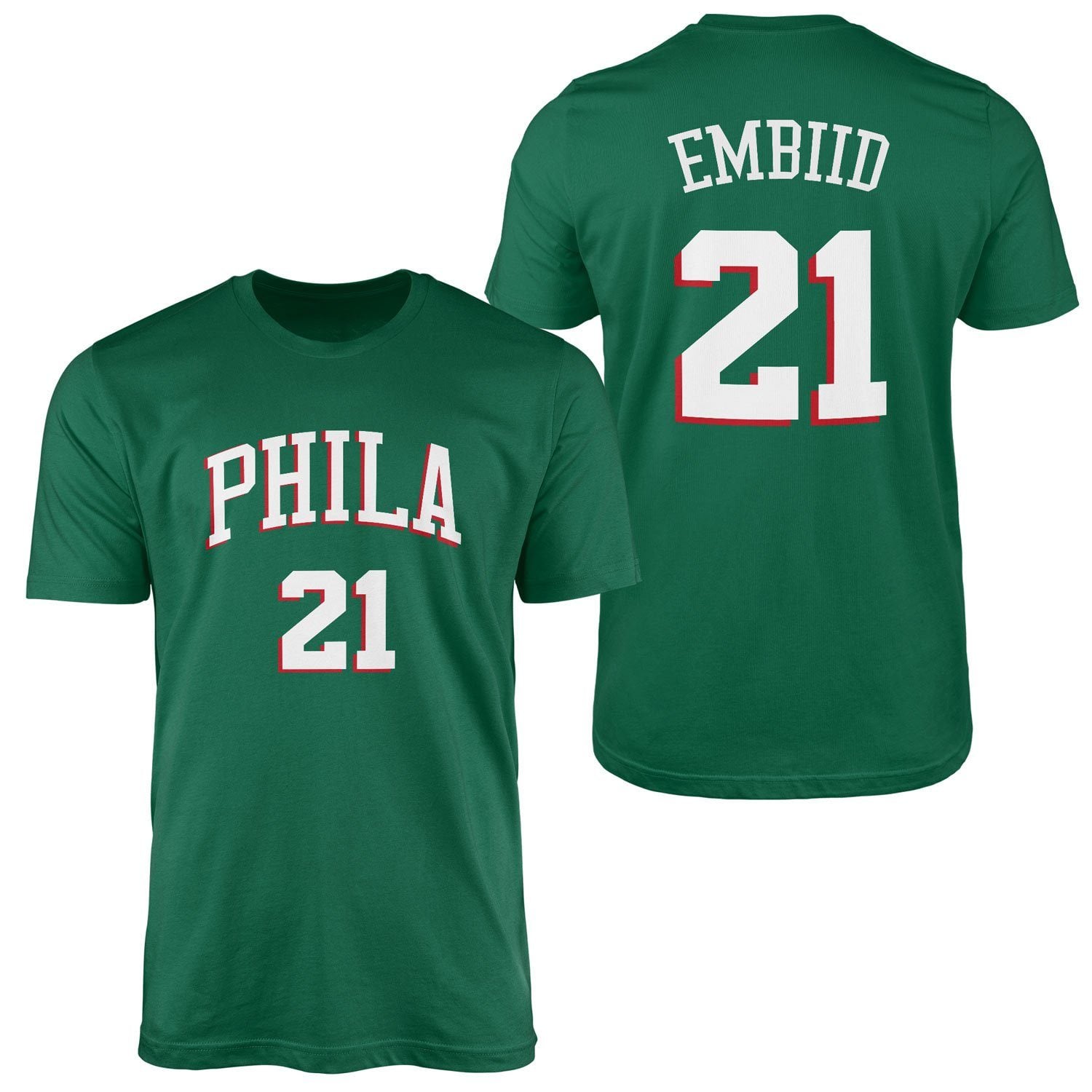 Joel Embiid Philadelphia Forma Tişört S - Nefti Yeşili