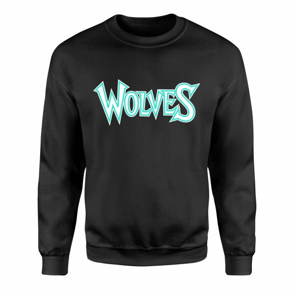 Wolves Sweatshirt M - Siyah