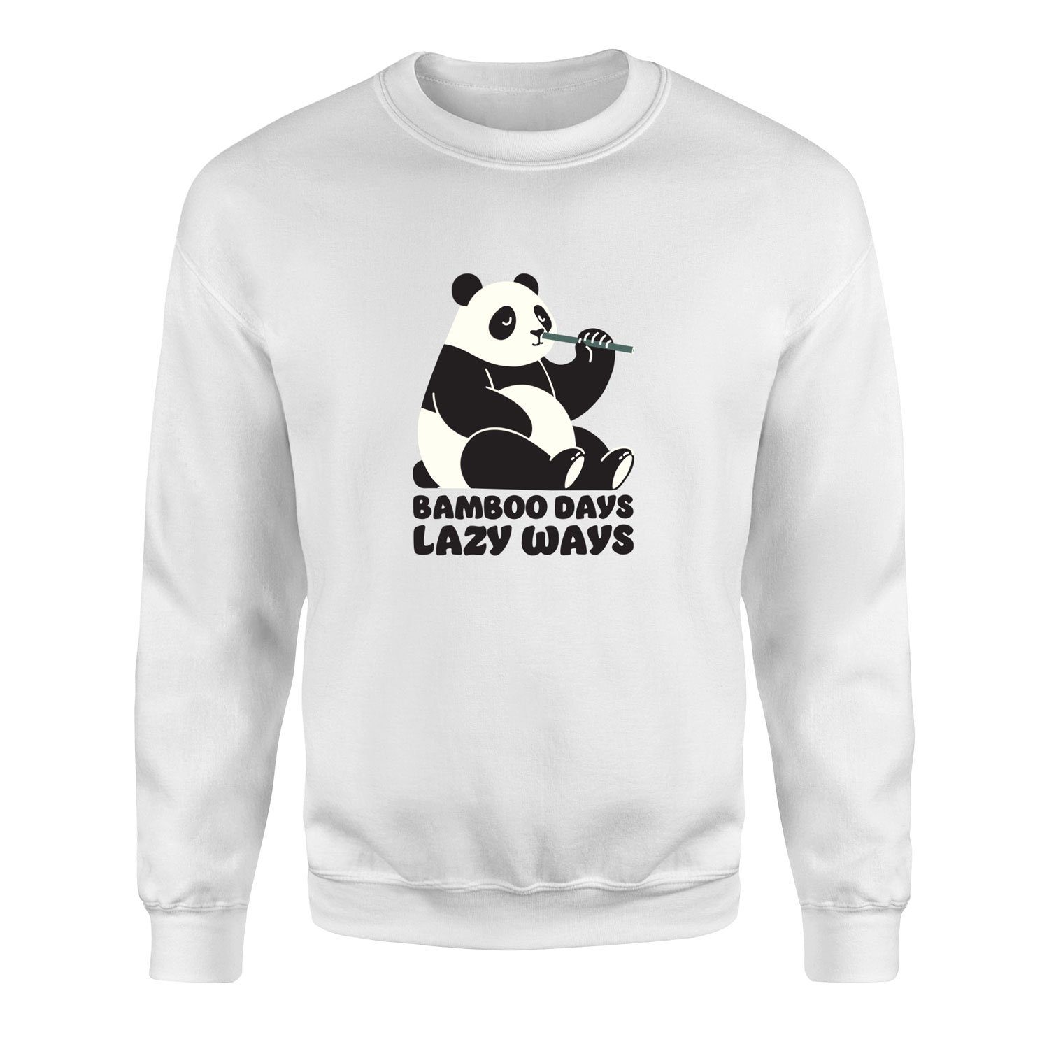 Bamboo Days Lazy Ways Sweatshirt M - Beyaz