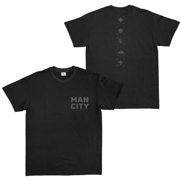 Manchester City Heritage Tişört S - Siyah