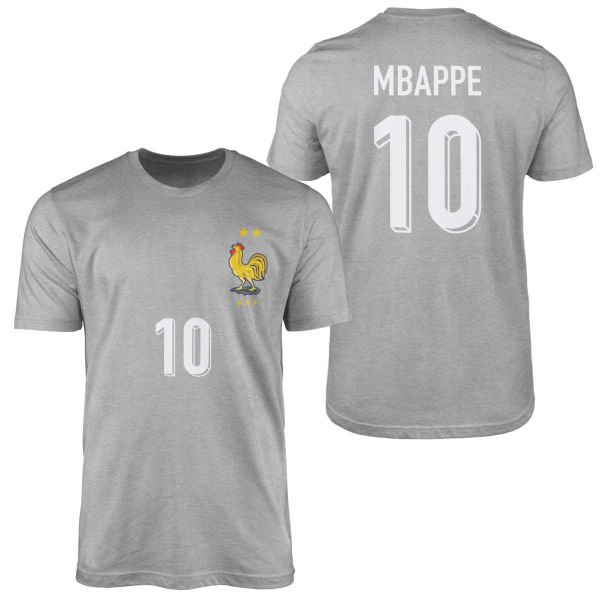Kylian Mbappe | Fransa 2024 Forma Tişört M - Gri