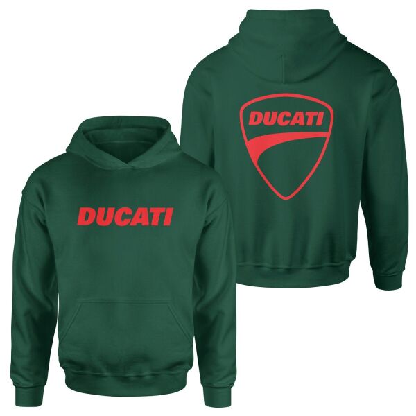 Ducati Italian Thunder Hoodie XL - Nefti Yeşili