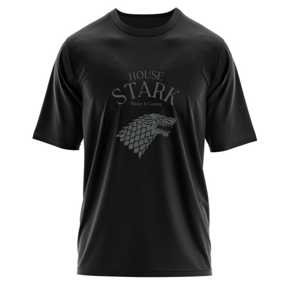 House Stark Oversize Tişört L - Siyah | OUTLET