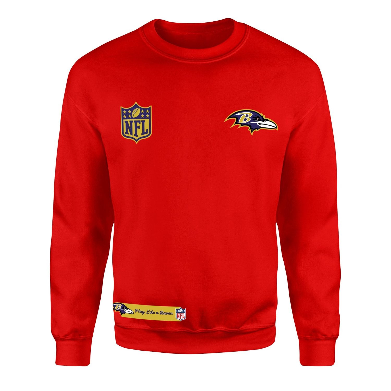 Play Like a Raven Baltimore Ravens MVP Sweatshirt S - Kırmızı