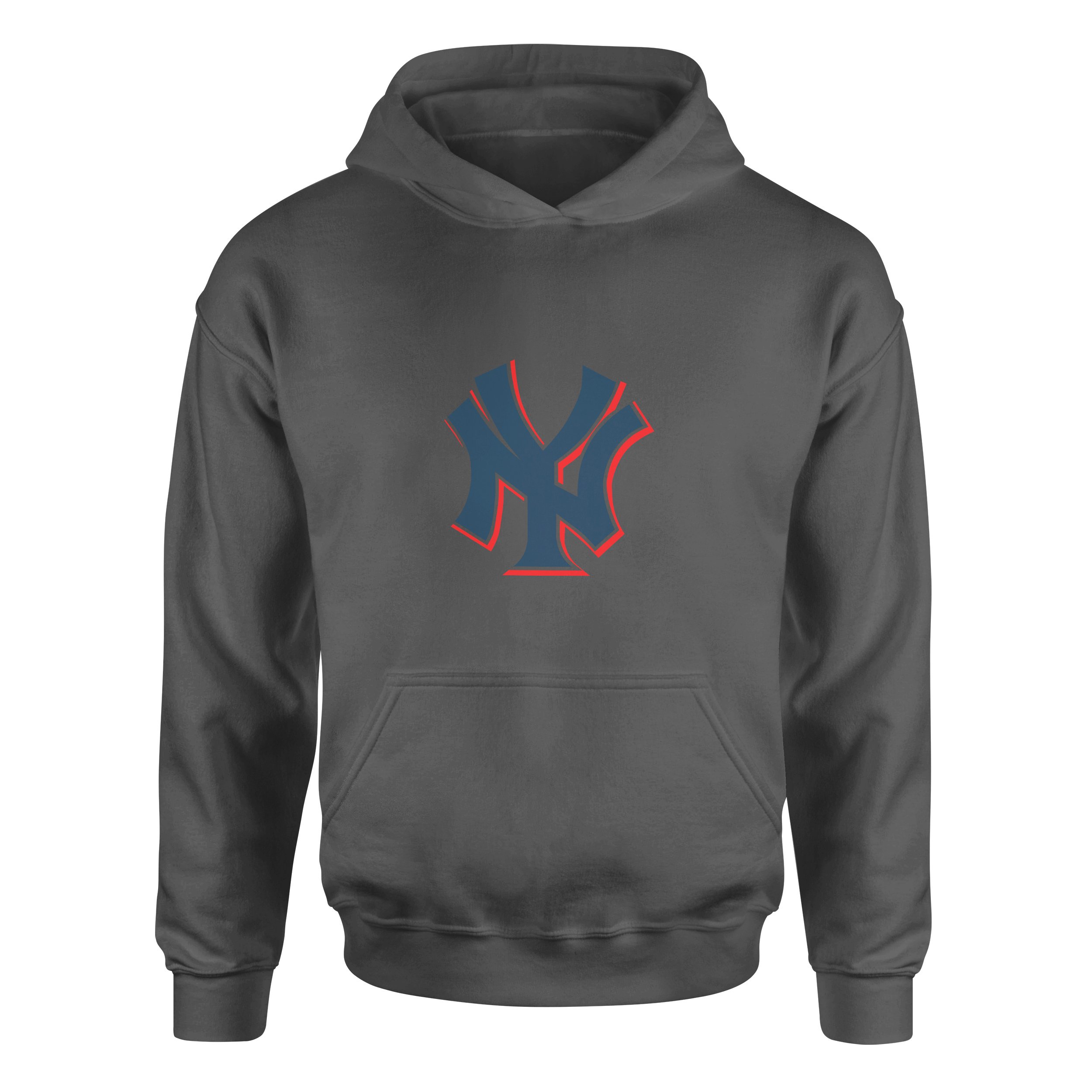 NY Yankees C Hoodie L - Füme