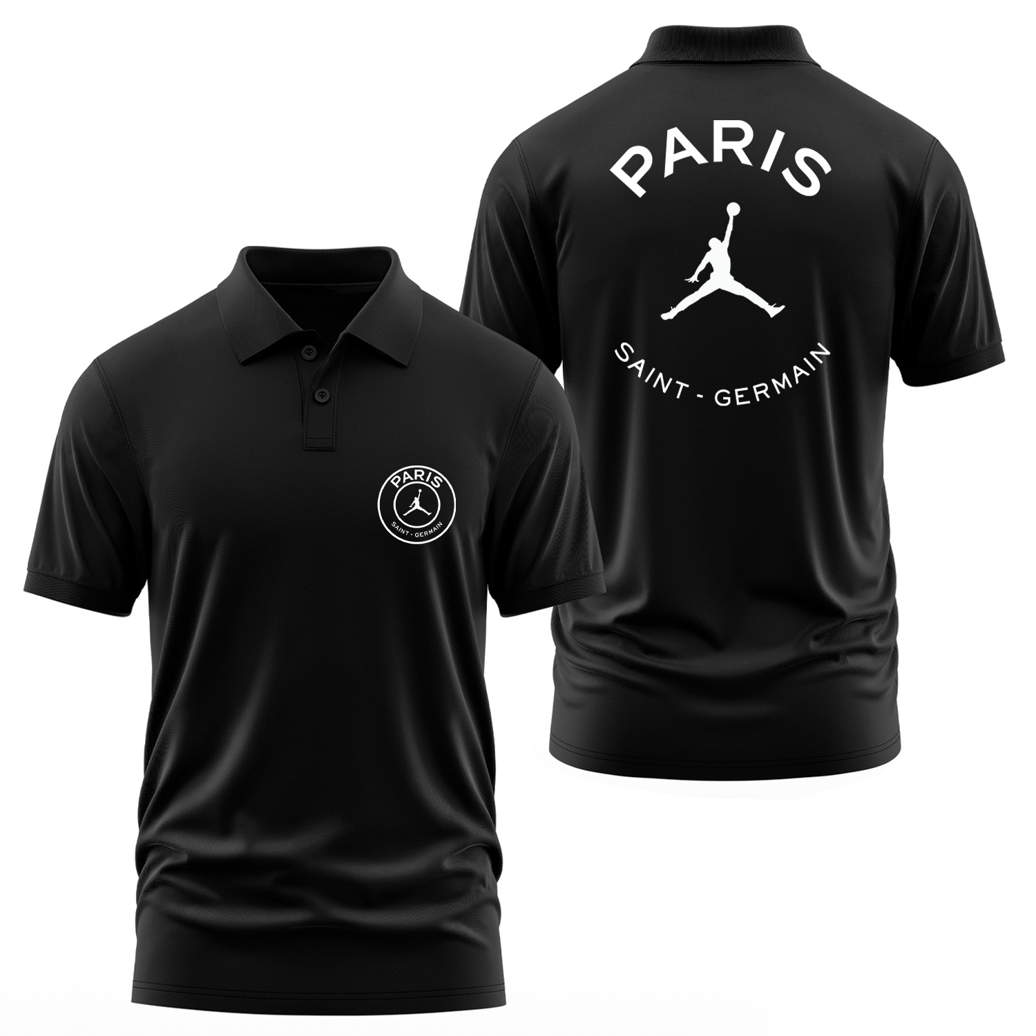 Air Jordan X Paris Saint Germain Polo Tişört S - Siyah
