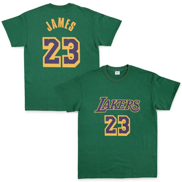 LeBron James 23 Lakers Tişört S - Nefti Yeşili