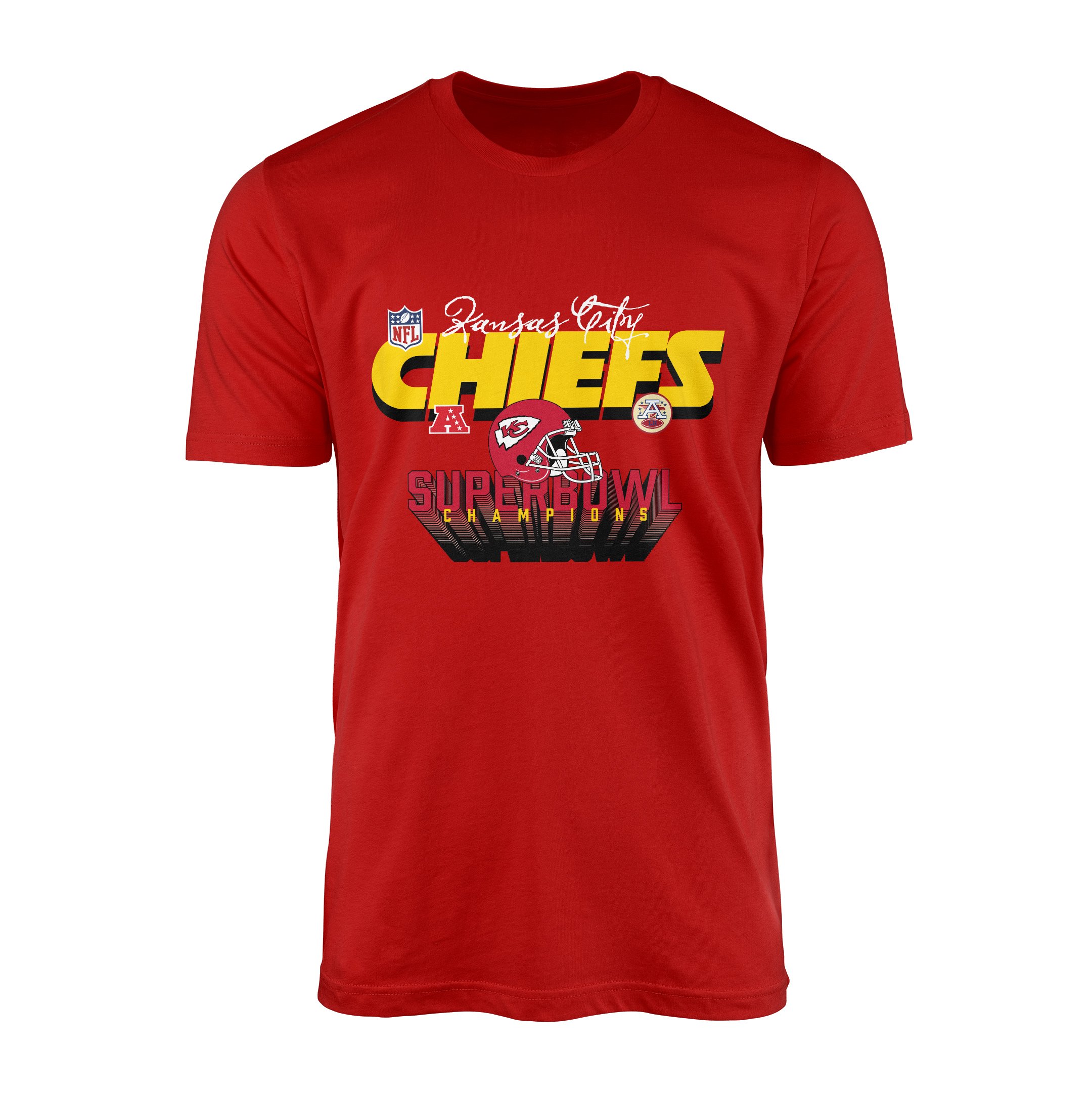 Kansas City Chiefs SB Champions Tişört XL - Kırmızı