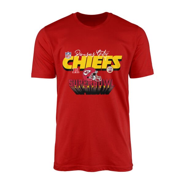 Kansas City Chiefs SB Champions Tişört XL - Kırmızı