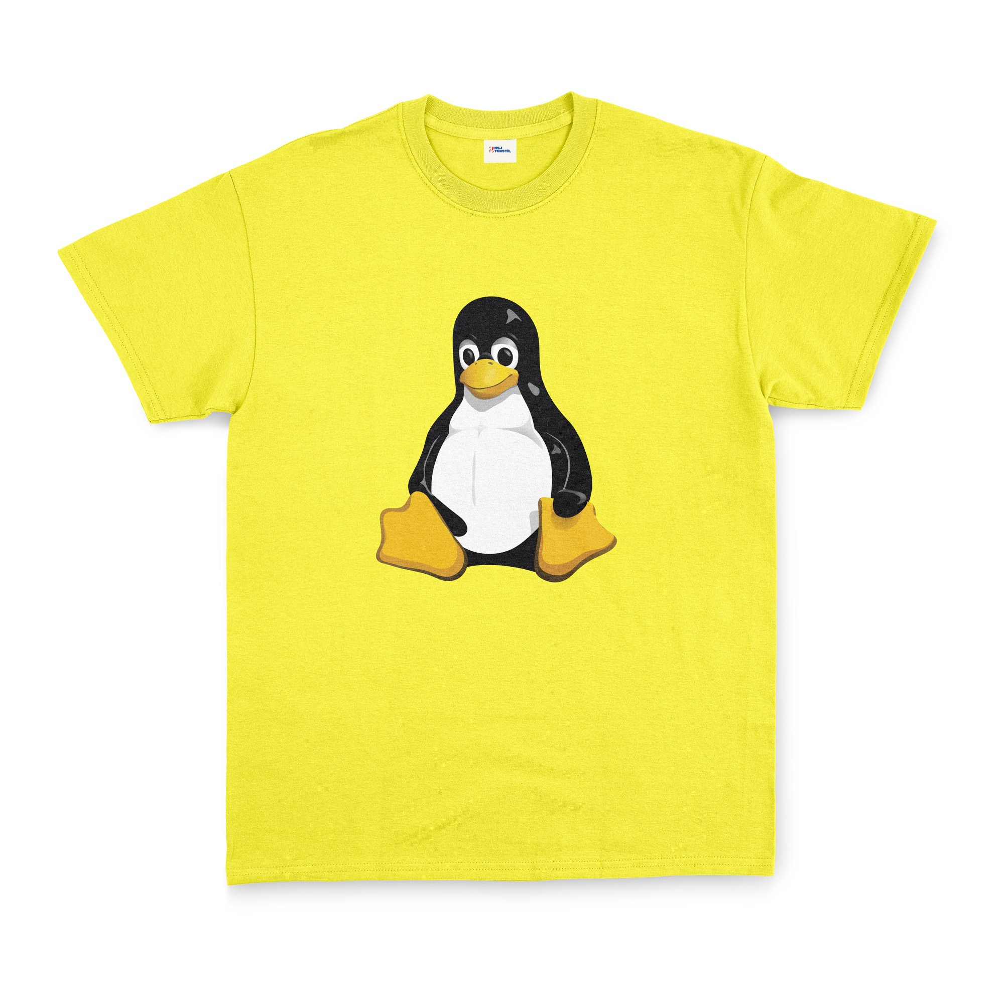 Linux Tux Tişört L - Sarı