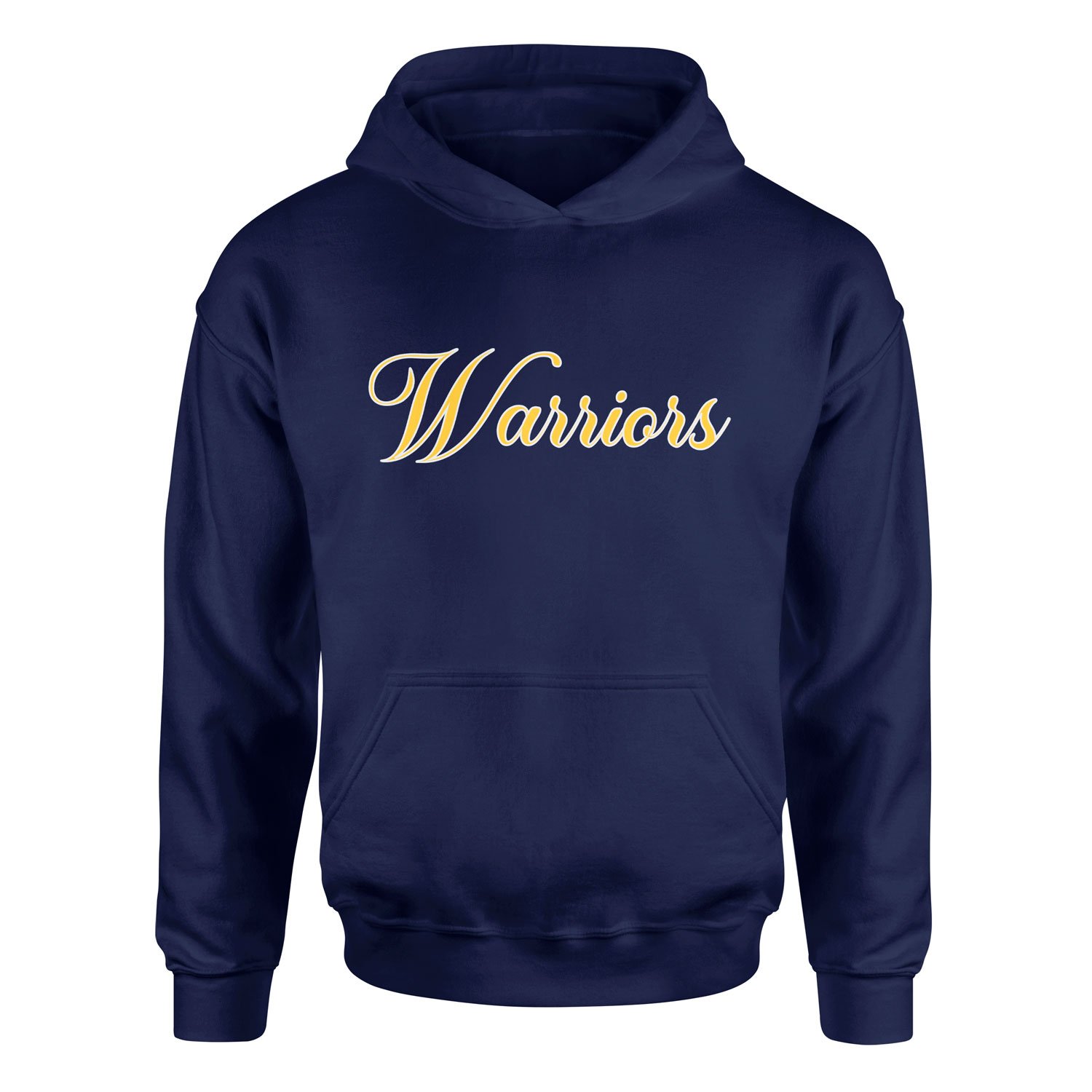 Warriors Cursive Hoodie S - İndigo Mavisi