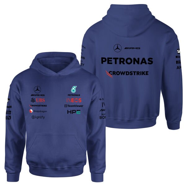 Mercedes AMG Petronas 2026 Teamline Hoodie S - İndigo Mavisi