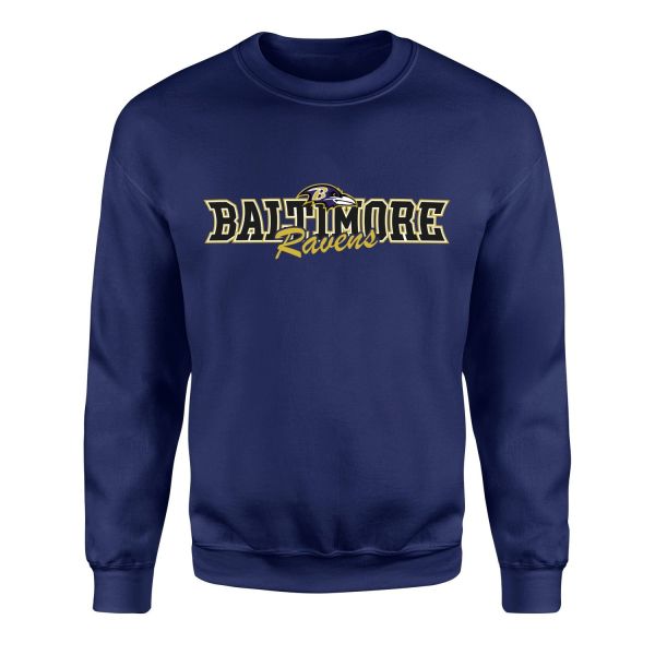 Baltimore Ravens BR Sweatshirt S - İndigo Mavisi