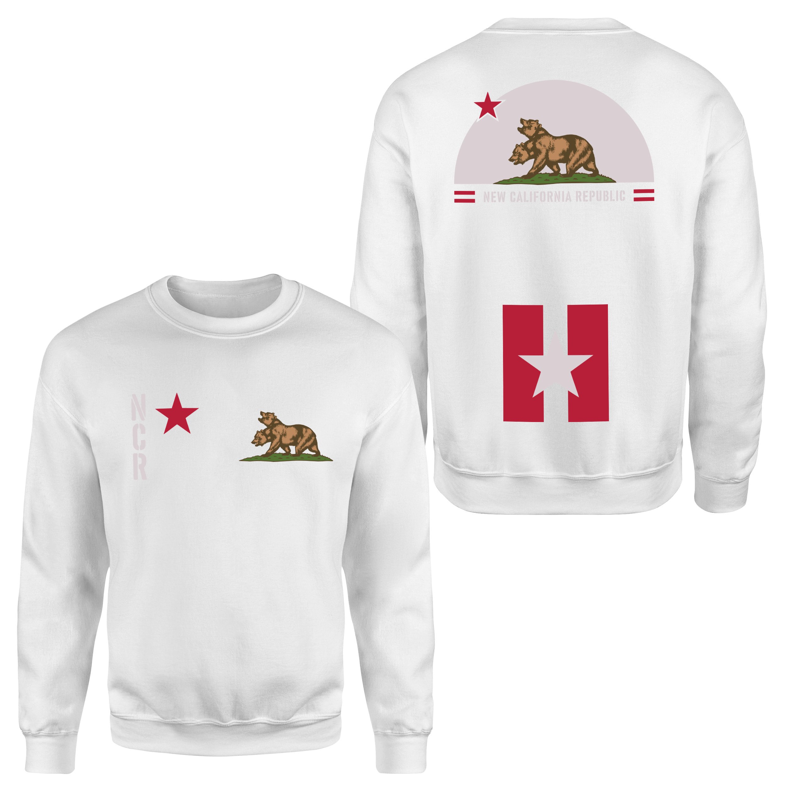 New California Republic NCR Star Edition Sweatshirt XXL - Beyaz