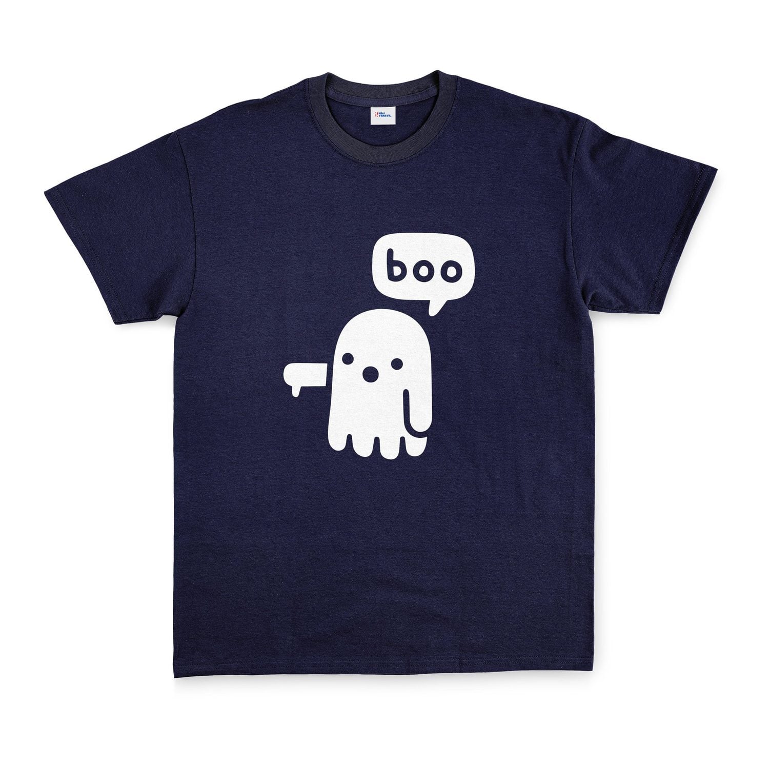 Boo! Tişört XL - Lacivert