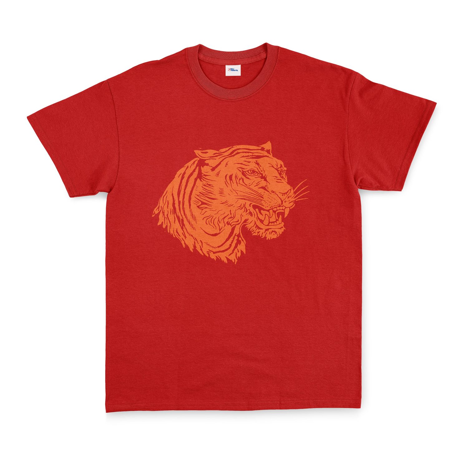 Clemson Tiger Print Tişört XL - Kırmızı
