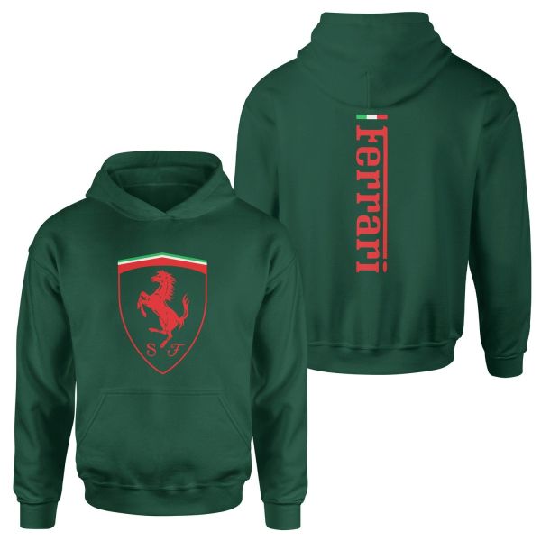 Scuderia Ferrari SE 24 Siyah Hoodie XXL - Nefti Yeşili
