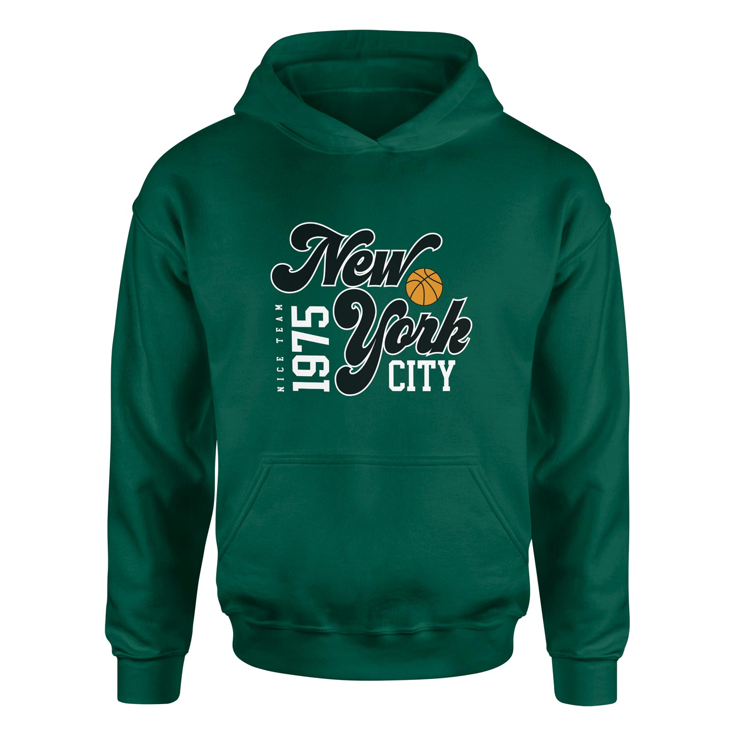 New York City 1975 Hoodie XXL - Nefti Yeşili