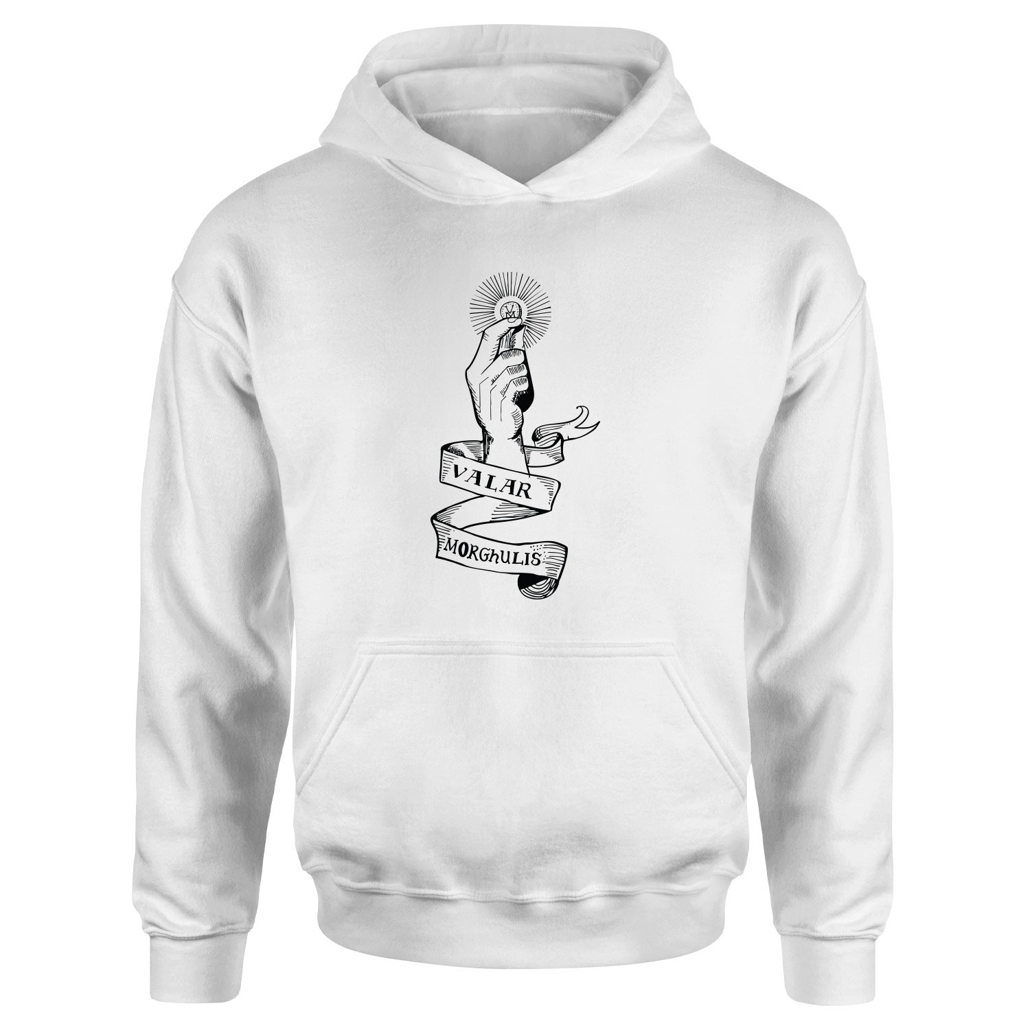 Valar Morghulis Hoodie S - Beyaz