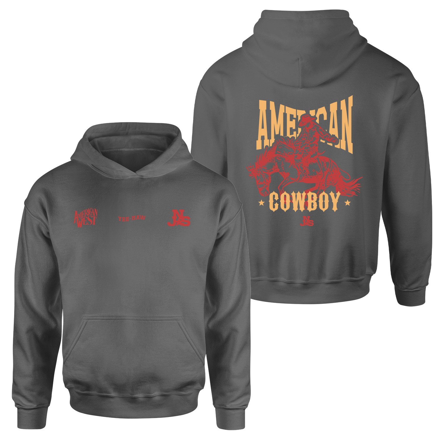 American Cowboy NSJ Premium Hoodie S - Füme
