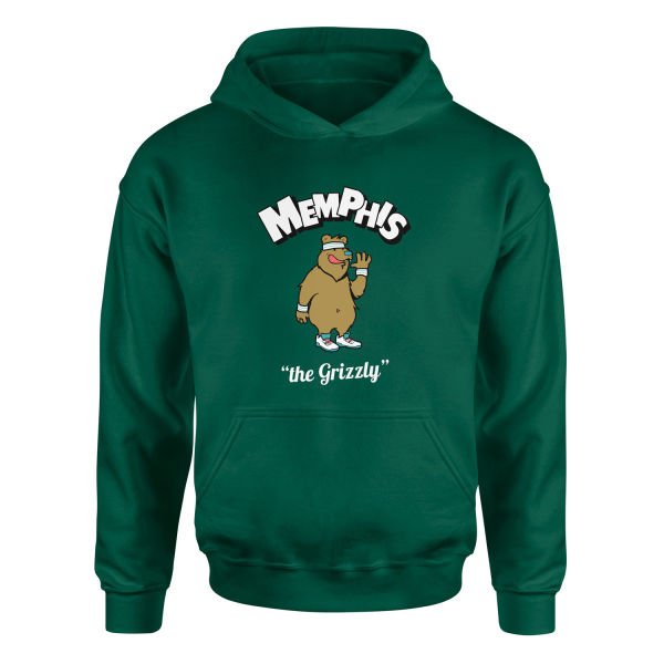 Memphis Cartoon Hoodie XXL - Nefti Yeşili