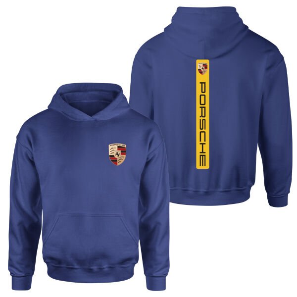 Porsche V Graphic Racing Yellow Hoodie M - İndigo Mavisi