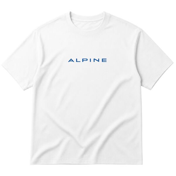 ALPINE Oversize Tişört L - Beyaz