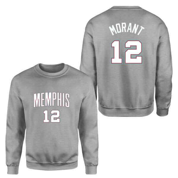 Ja Morant Memphis Forma Sweatshirt XL - Gri