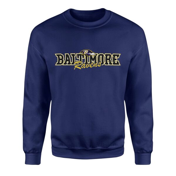 Baltimore Ravens BR Sweatshirt L - İndigo Mavisi