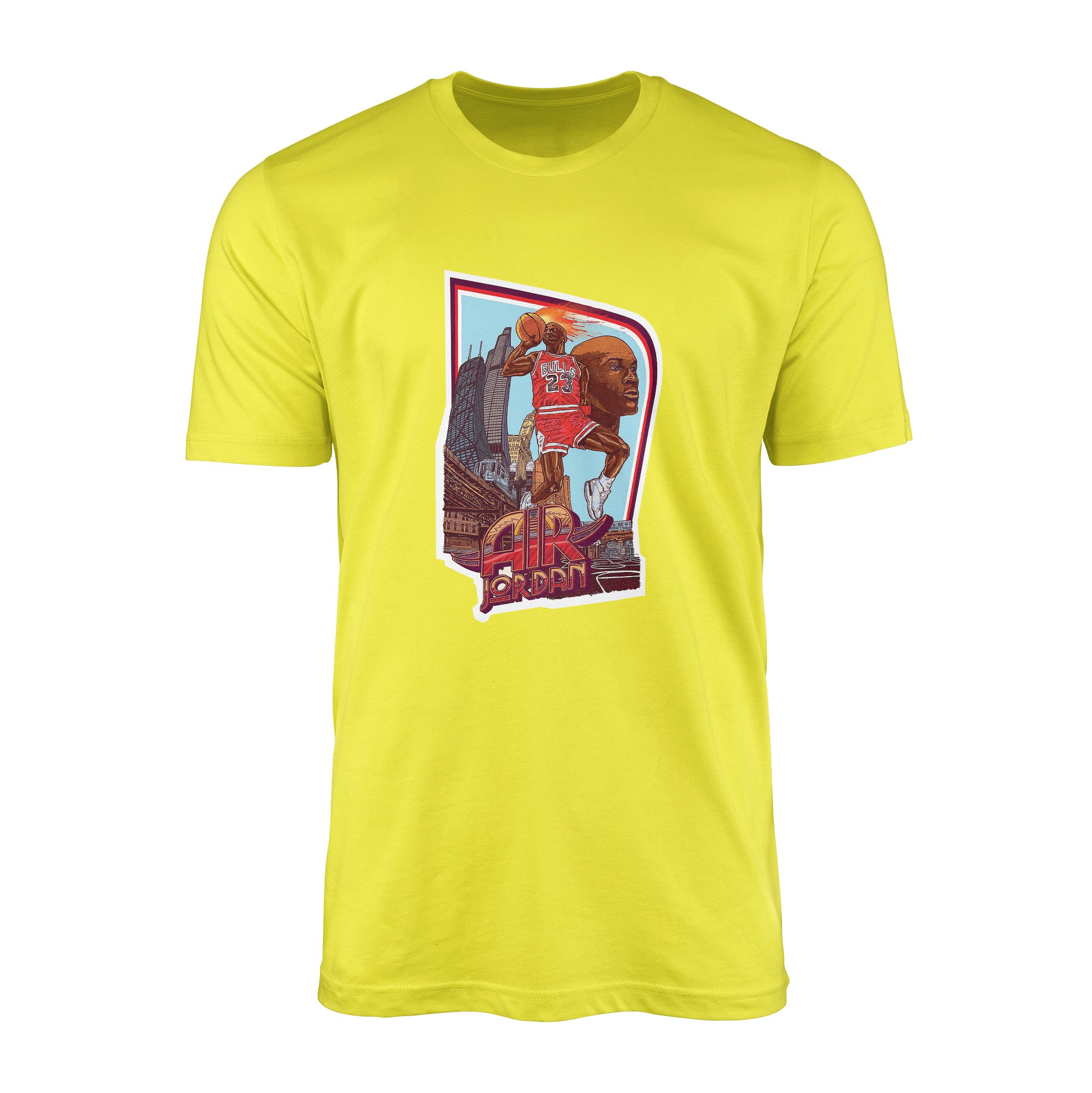 Air Jordan Print Tişört XL - Sarı