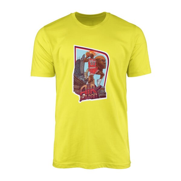 Air Jordan Print Tişört XL - Sarı