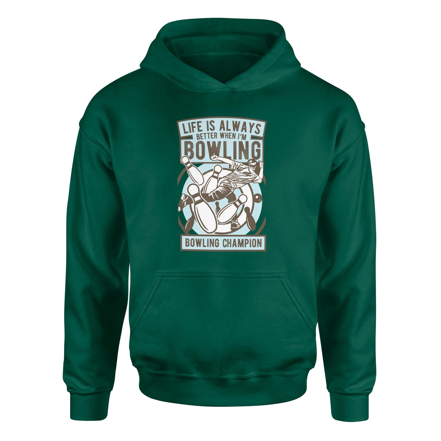 Bowling Champion Hoodie XL - Nefti Yeşili