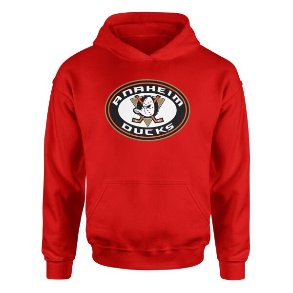 Anaheim Ducks Hoodie M - Kırmızı