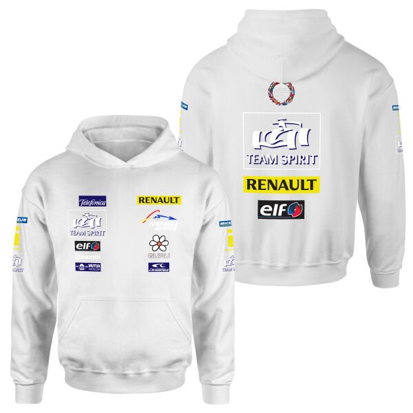 Renault Team Spirit Vintage Teamline Hoodie M - Beyaz