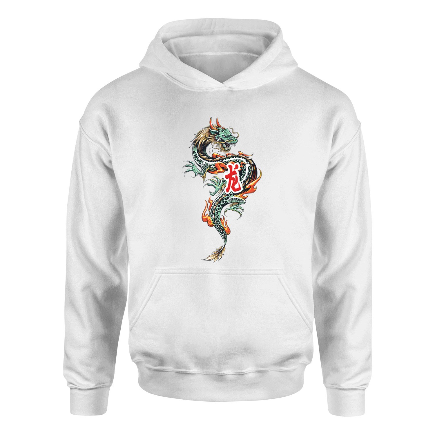 Dragon Hoodie XXL - Beyaz