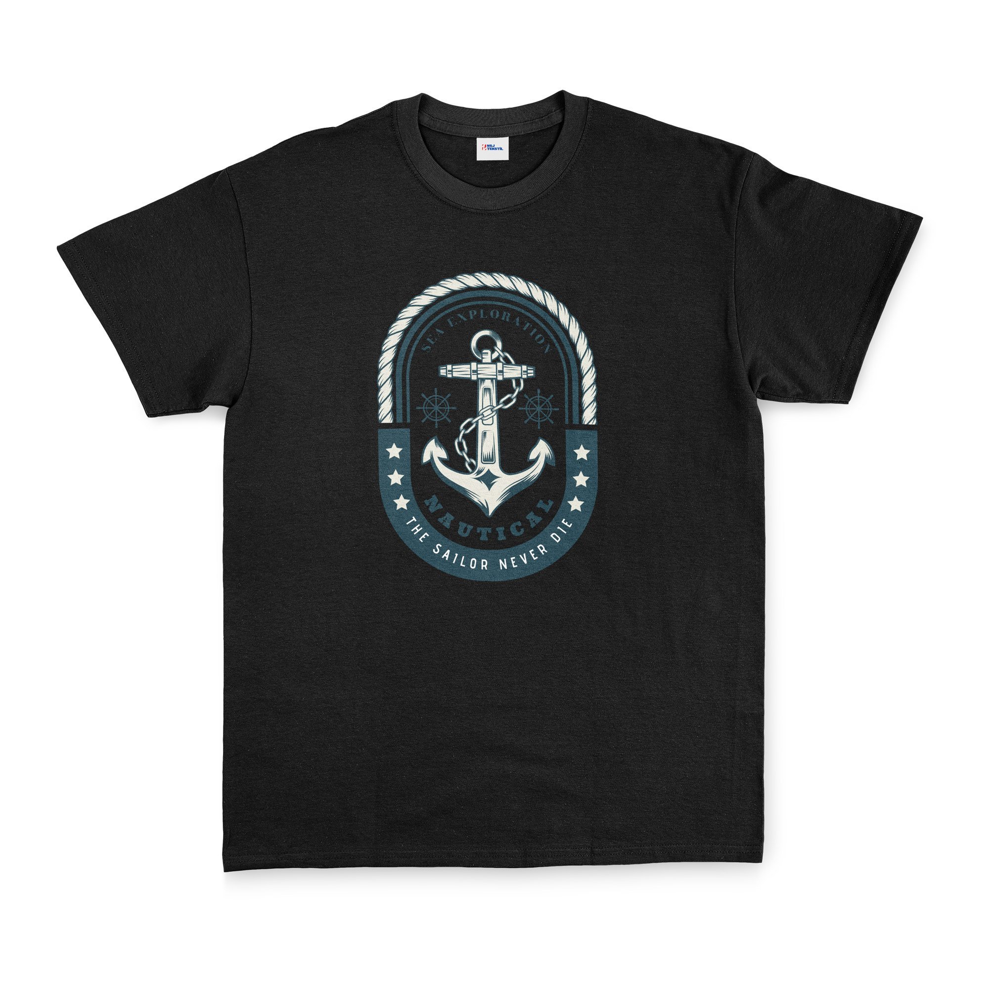 Nautical Tişört L - Siyah