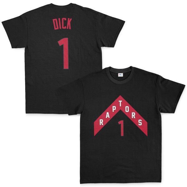 Gradey Dick 1 Raptors Jersey Tişört S - Siyah