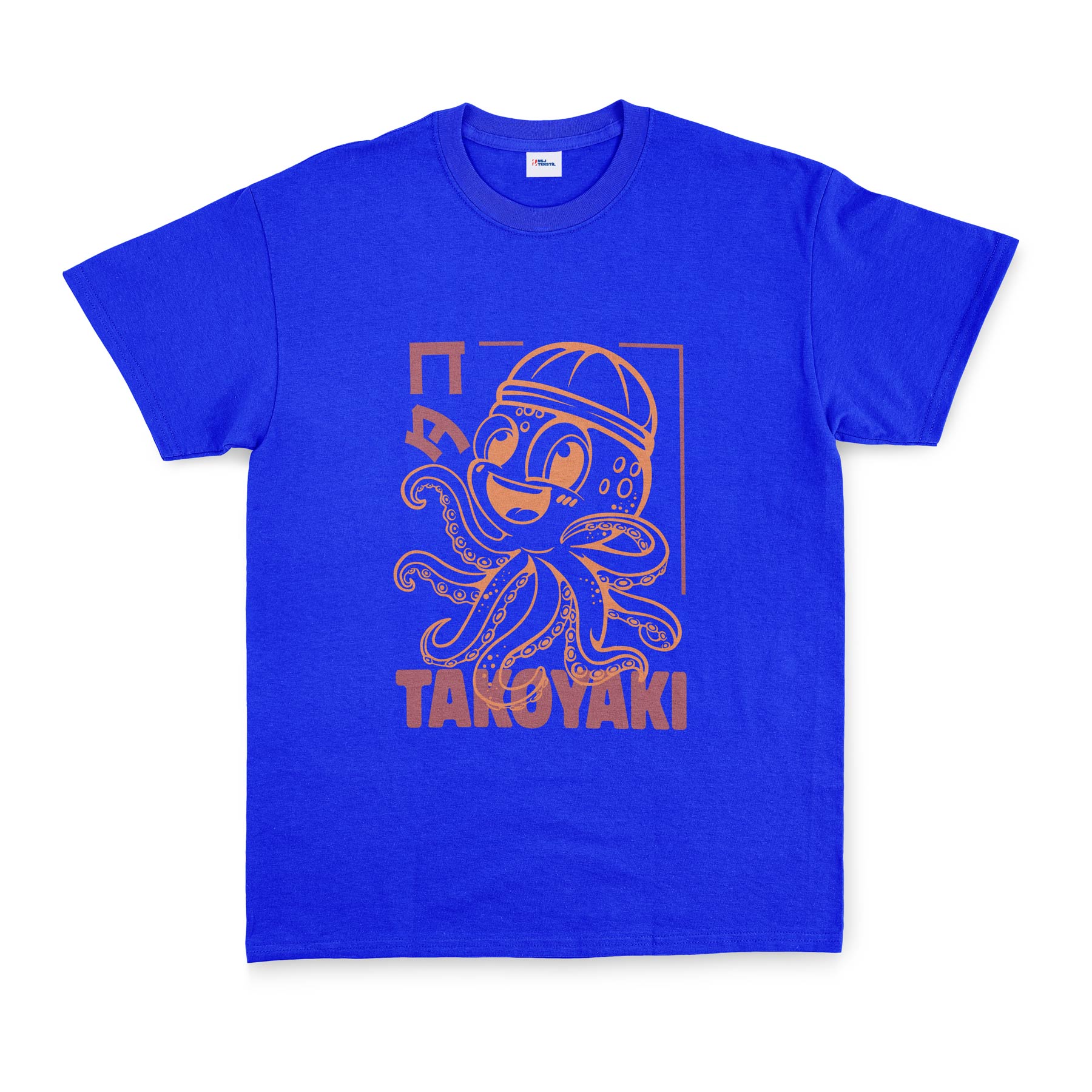 Takoyaki Tişört L - Mavi