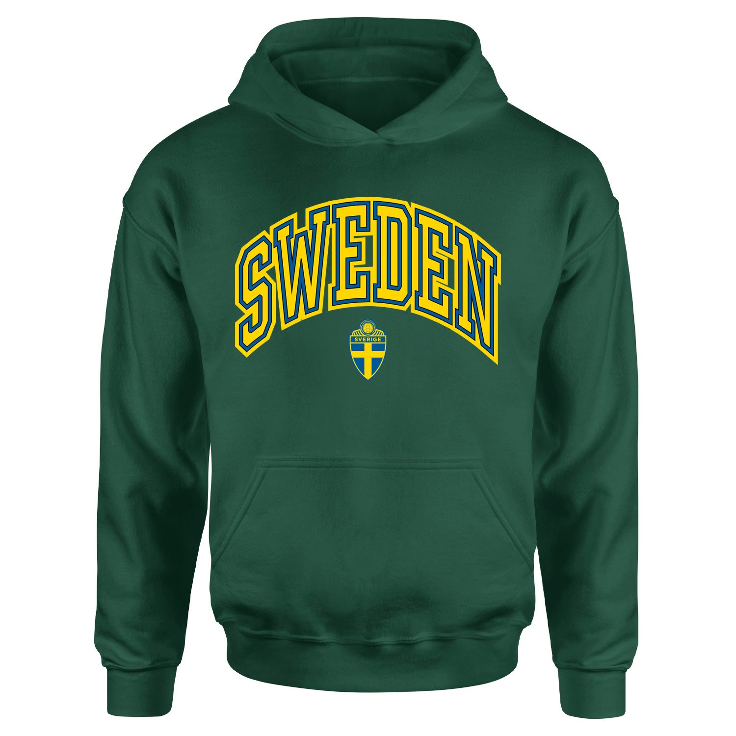 İsveç 2026 Varsity Hoodie M - Nefti Yeşili
