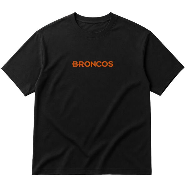 DEN BRONCOS Iconic Oversize Tişört M - Siyah