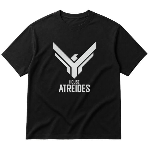 House Atreides Oversize Tişört XL - Siyah